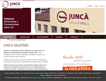 Tablet Screenshot of gelatinesjunca.com